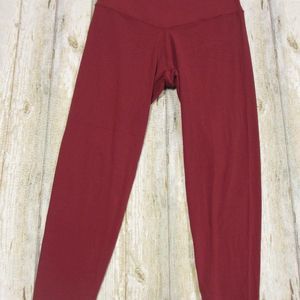Aerie Womens Atheltic Yoga Sweat Pants Red Large
